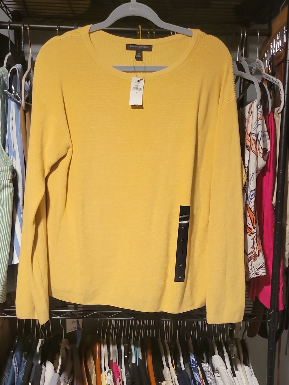 Banana Republic Yellow Crewneck Sweater